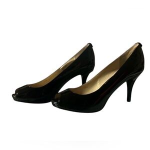 Women’s Michael Kors Black Peep-Toe Heels